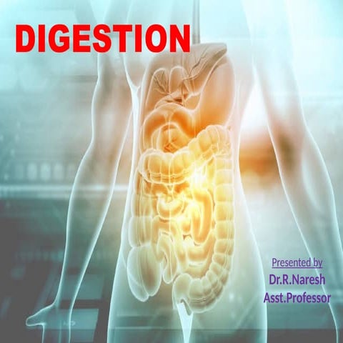 DIGESTION ,ABSORTION AND ASSIMILATION OF NUTRIENTS