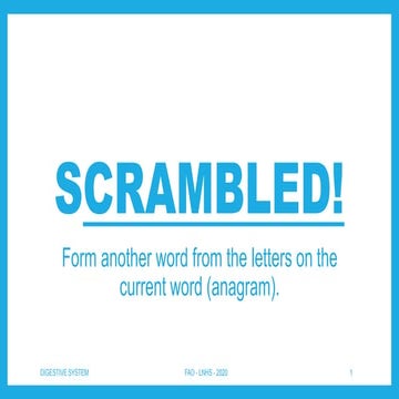 Digestive sytem demo teaching