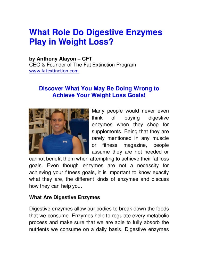 What Role Do Digestive Enzymes Play In Weight Loss