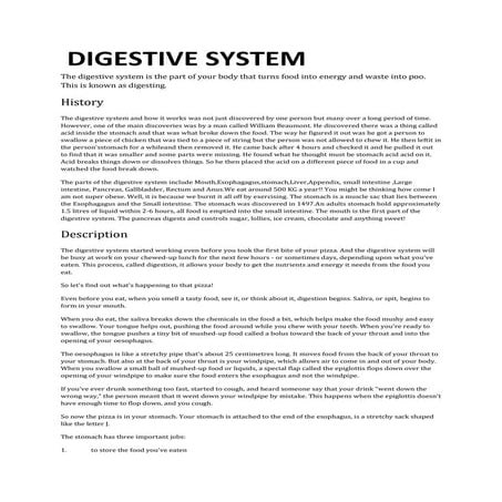 Digestive system power point