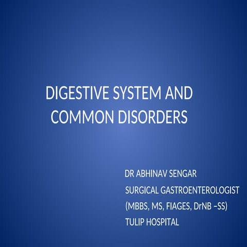 digestive system - anatomy and function ppt