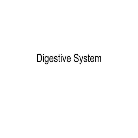 Digestive system ppt  moodle