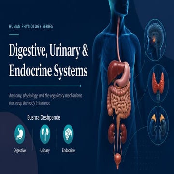Digestive, Urinary and Endocrine system basic for BIOCHEMISTRY | PPTX