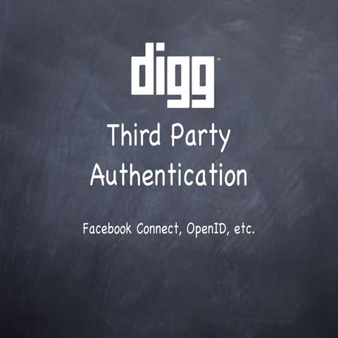 Digg   Third Party Authentication