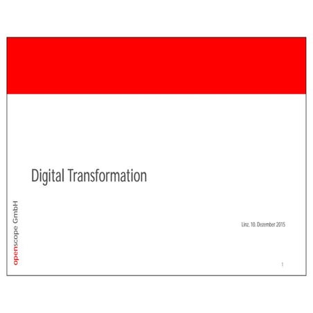 Digital Transformation - Erwin Grum