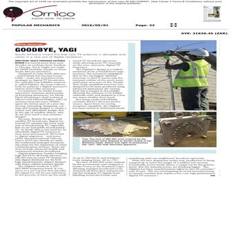 Goodbye, Yagi - Popular Mechanics, May 2016