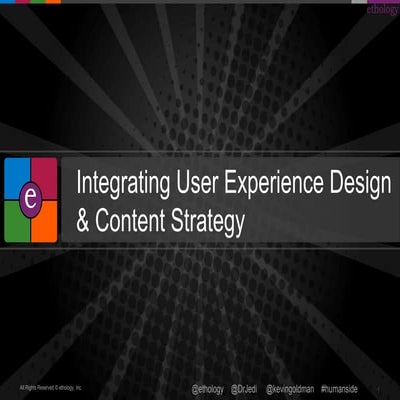How to Integrate User Experience and Content Strategy