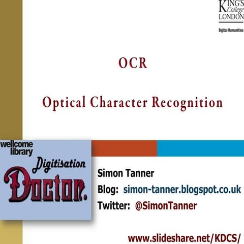 Digitisation Doctor Optical Character Recognition