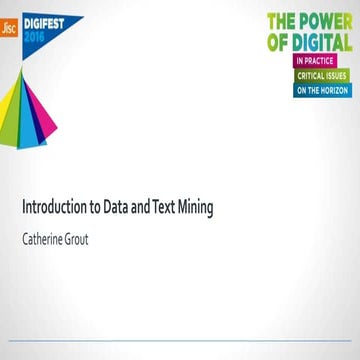 Introducing Data and Text Mining at DigiFest