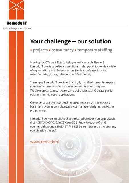 Remedy IT Flyer_introduction