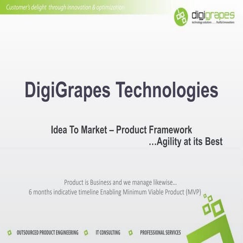 DigiGrapes - Idea to Market - Product Development Agile Framework
