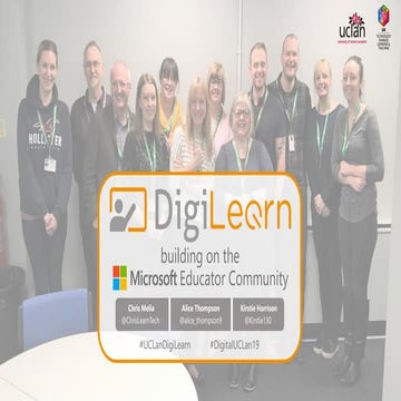 DigiLearn: Building on the Microsoft Educator Community