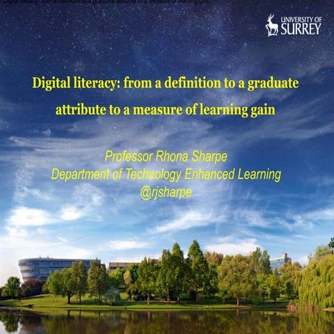 Digital literacy and learning gain
