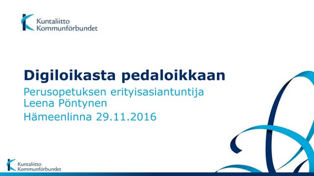Digiloikasta pedaloikkaan