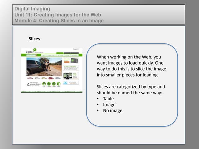 Dig imag unit 11 module 4(2) creating slices in an image