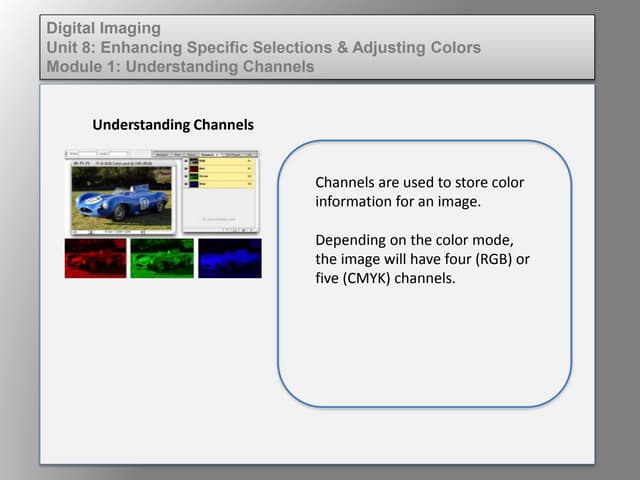 Dig imag unit 8 module 1 understanding channels