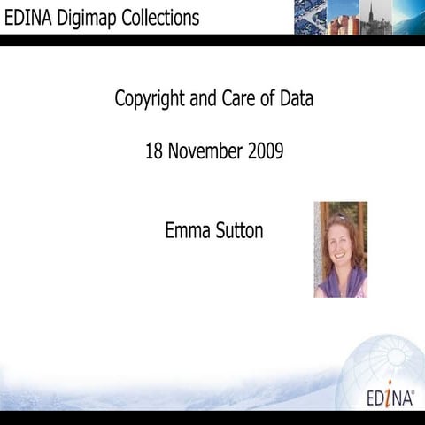 Copyright and Care of Data - Digimap OS Collections