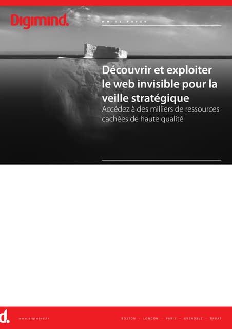 Digimind WhitePaper  Web Invisible ...