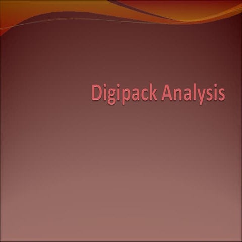 Digipack Analysis