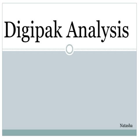 Cheryl: Digipak Analysis | PPTX