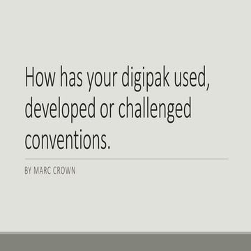 Digipack evaluation Q1