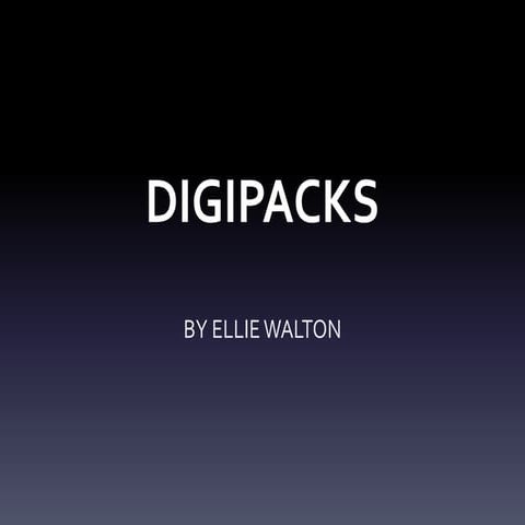 Digipack presentation