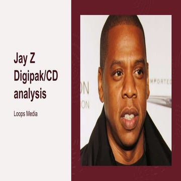 Digipak jay-z loops media