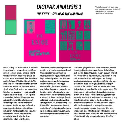 DIGIPAK ANALYSIS 