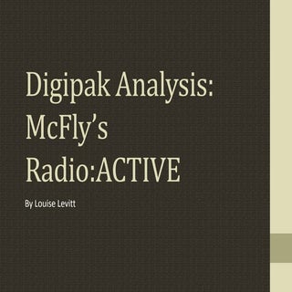 Digipak Analysis: Radio:ACTIVE
