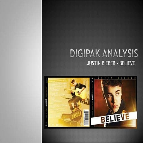 Digipak analysis justin beiber | PPTX