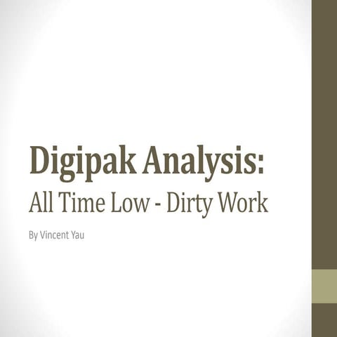 Digipak analysis