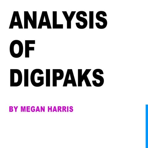 Digipak analysis