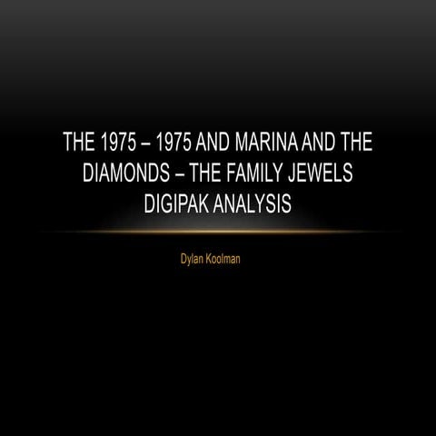 Digipak Analysis