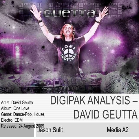 Digipak analysis – david geutta 1