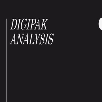 Digipak analysiss