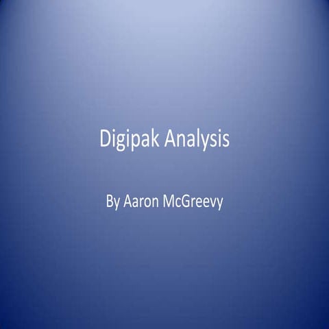 50 cent - Digipak Analysis | PPTX