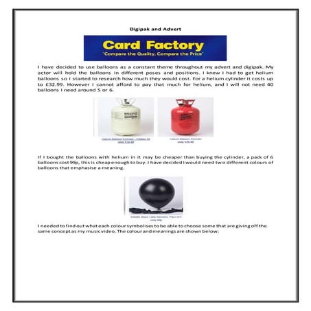 Digipak and Advert Research