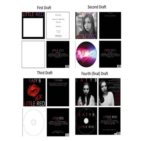 Digipak and magazine ad progress