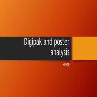 Digipak and poster analysis
