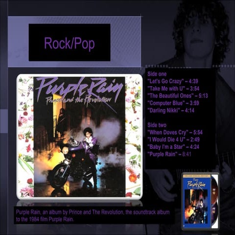 CD cover analysis for purple rain by prince and the revolution | PPT ...