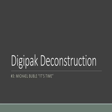 Digipak Deconstruction #3