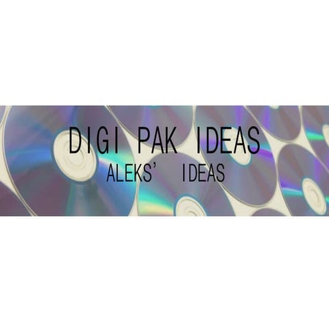 Digi pak ideas
