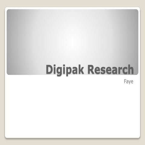 DigiPak Research