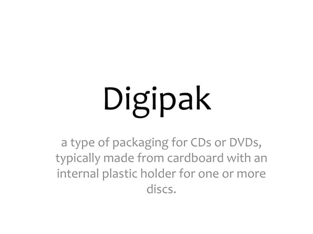 Digipak Analysis | PPTX