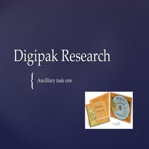 Key elements of a digipack | DOC