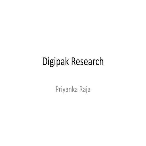 Digipak Research