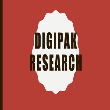 Digipak research