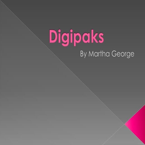 Digipak Timeline | PPTX
