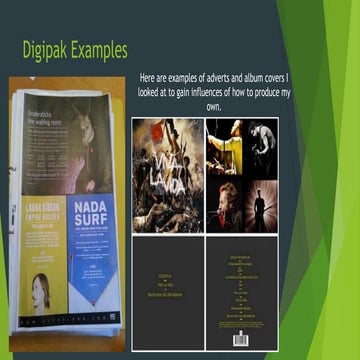 Digipak work for blog