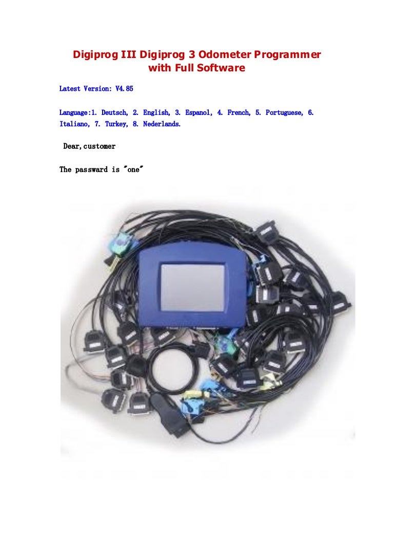 Digiprog iii digiprog 3 odometer programmer with full software